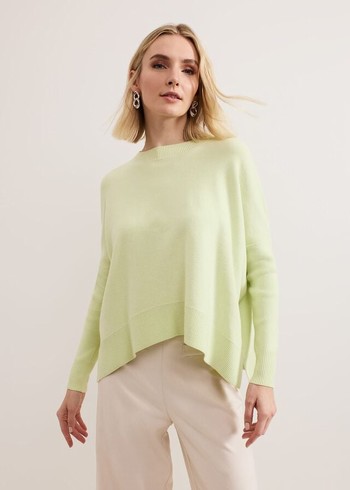 Phase Eight Kara Square Boxy Knitwear Light Green USA | 5706842-MT